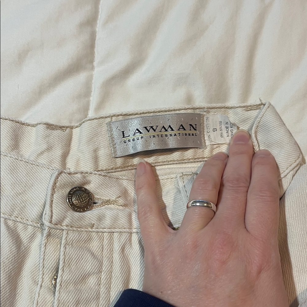 Vintage Lawman’s White Jeans - Picture 10 of 13